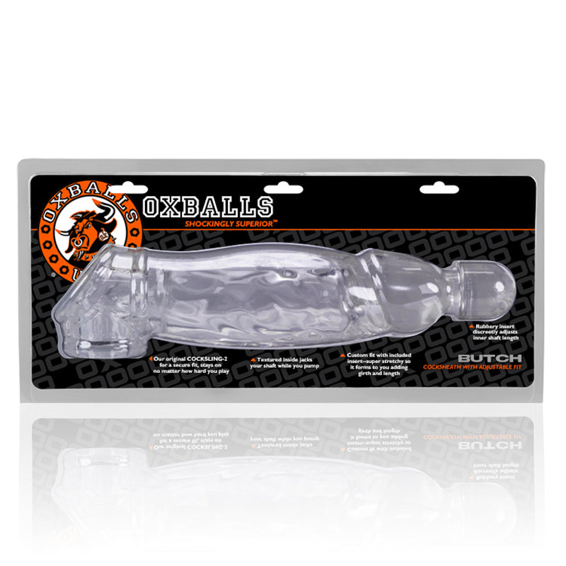 Oxballs Butch Cock Sheath Penis Extender - Clear