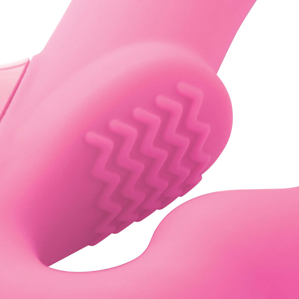 Strap U Strapless Strap-On with Remote Pink