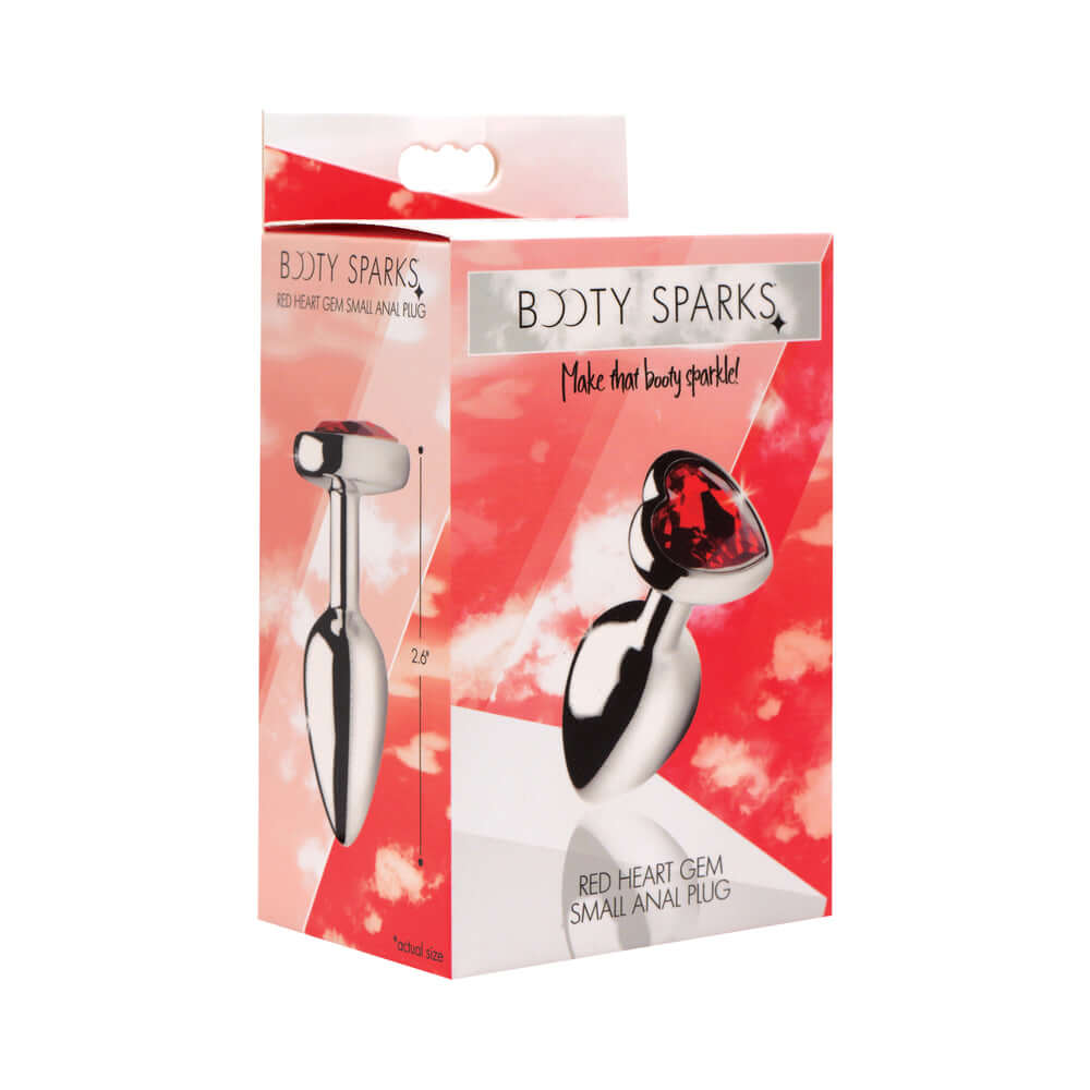 Booty Sparks Red Heart Gem Anal Plug S