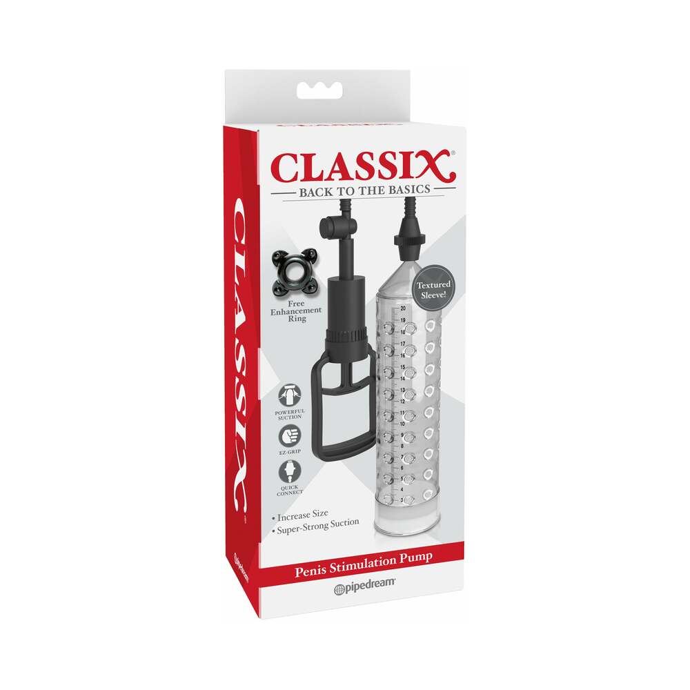 Classix Penis Stimulation Pump Clear/Black