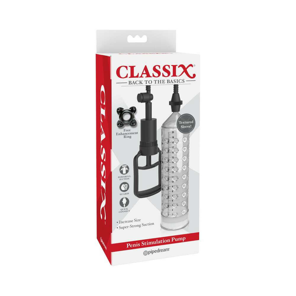 Classix Penis Stimulation Pump Clear/Black