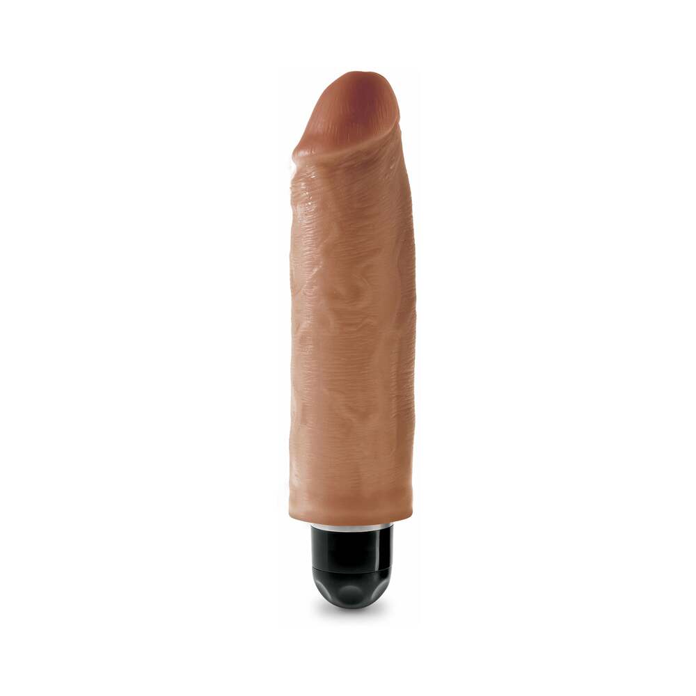 King Cock 6 inches Vibrating Stiffy Realistic Dildo Tan