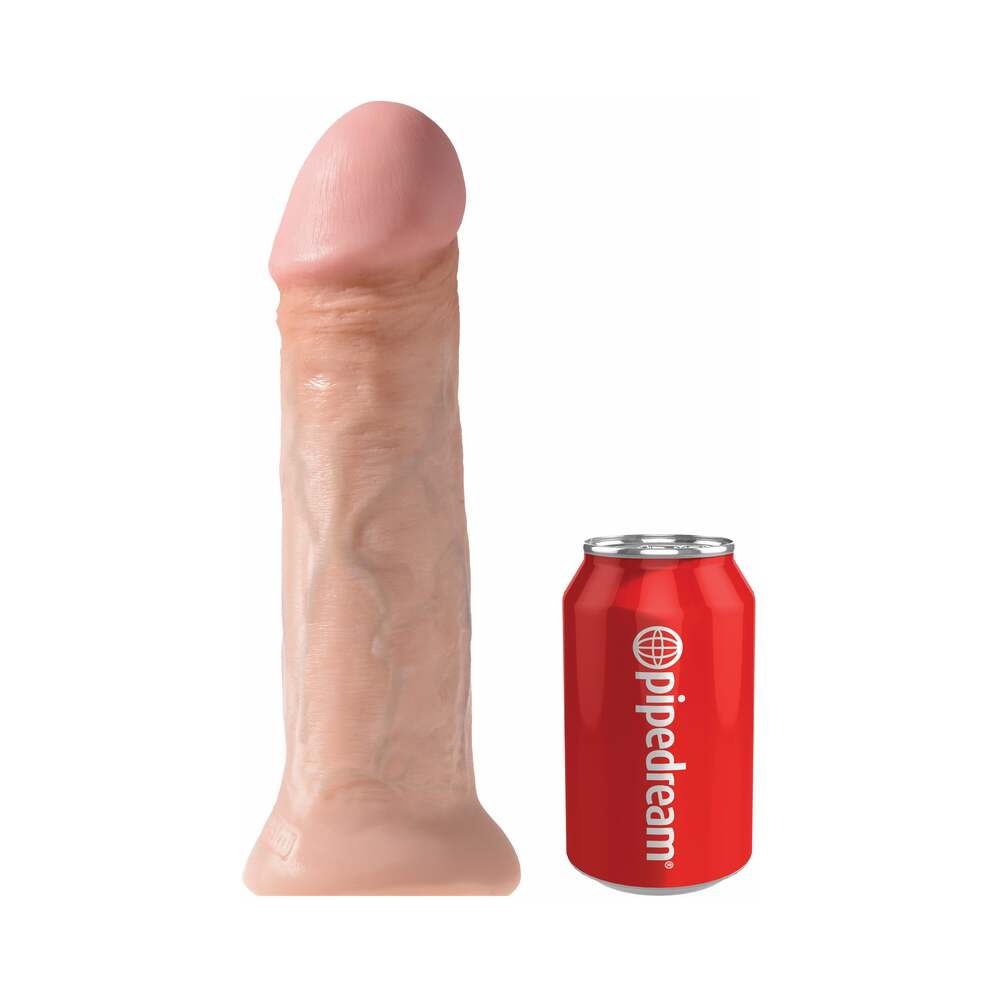King Cock 11 inches Cock Realistic Dildo With Suction Cup Beige