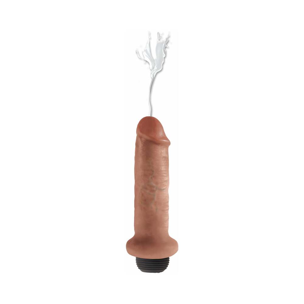 King Cock 6 inches Squirting Cock Realistic Dildo Tan