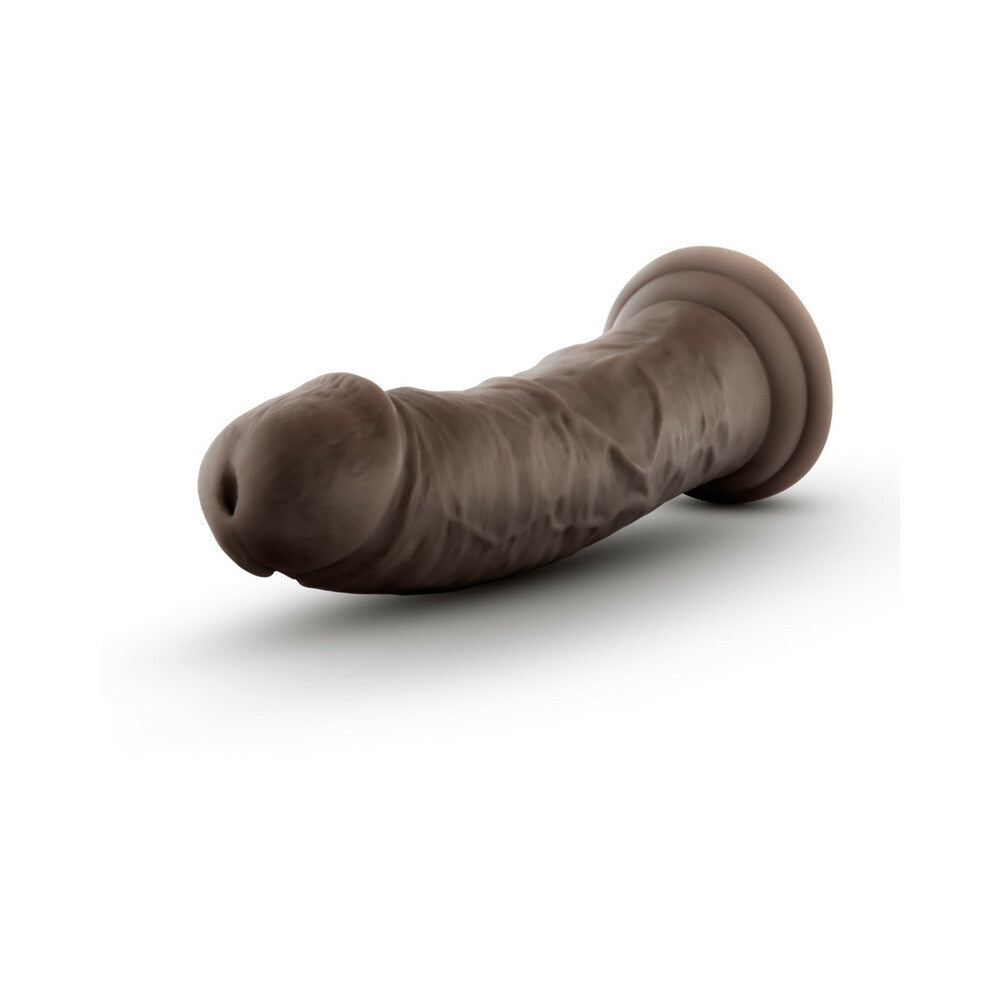 Au Naturel 8 inches Posable Dual Density Dildo Brown