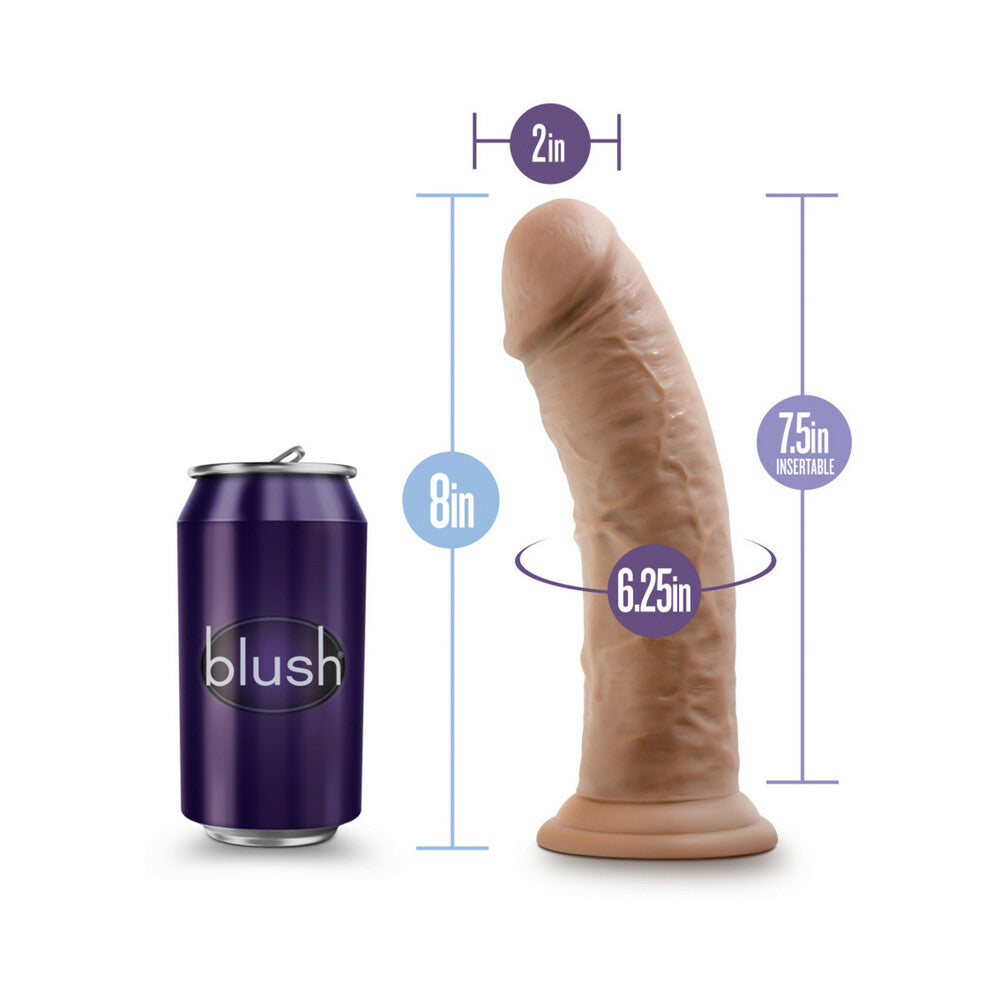 Au Naturel 8 inches Posable Dual Density Dildo Tan
