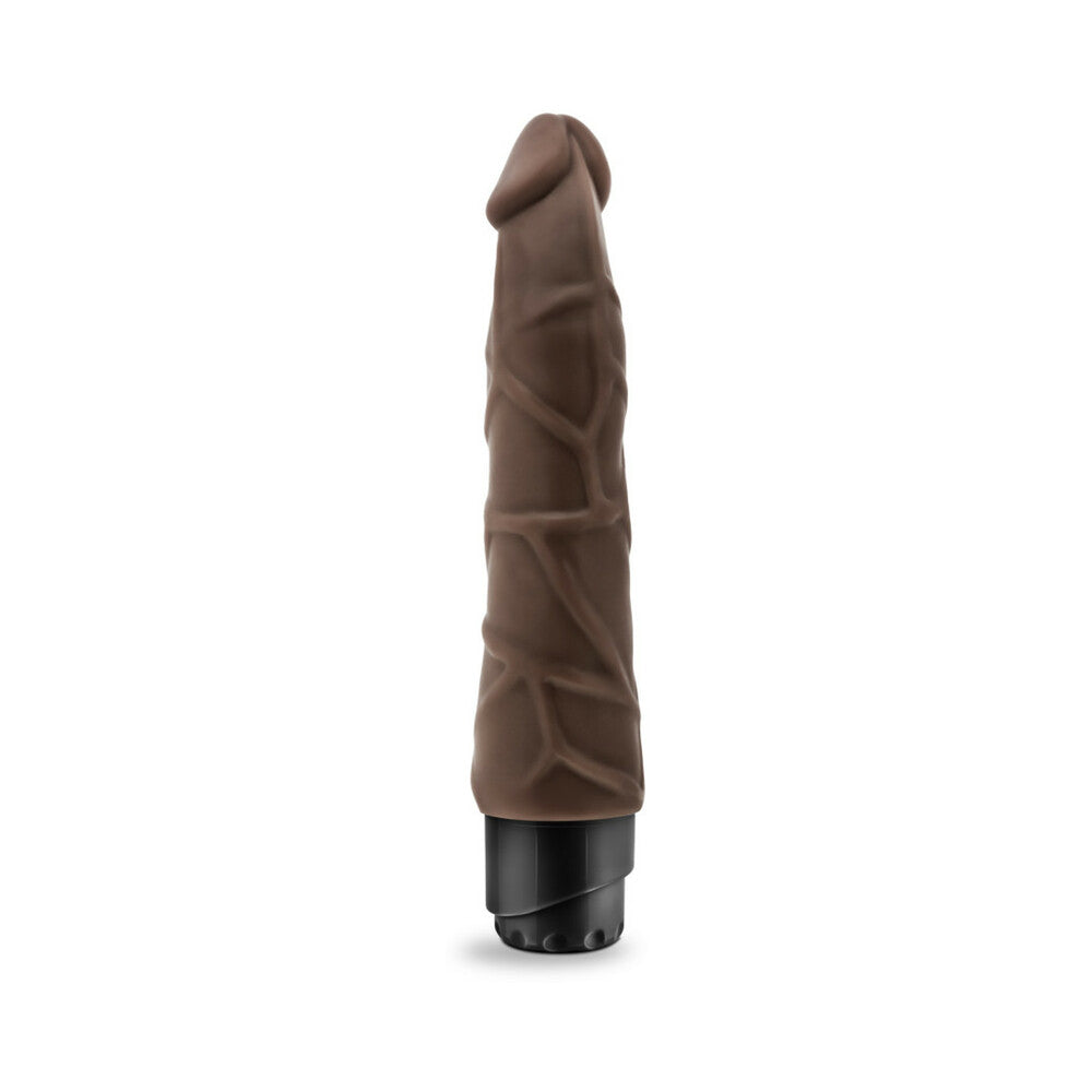 Dr. Skin Vibe 1 Realistic 9 inches Vibrating Dildo Brown