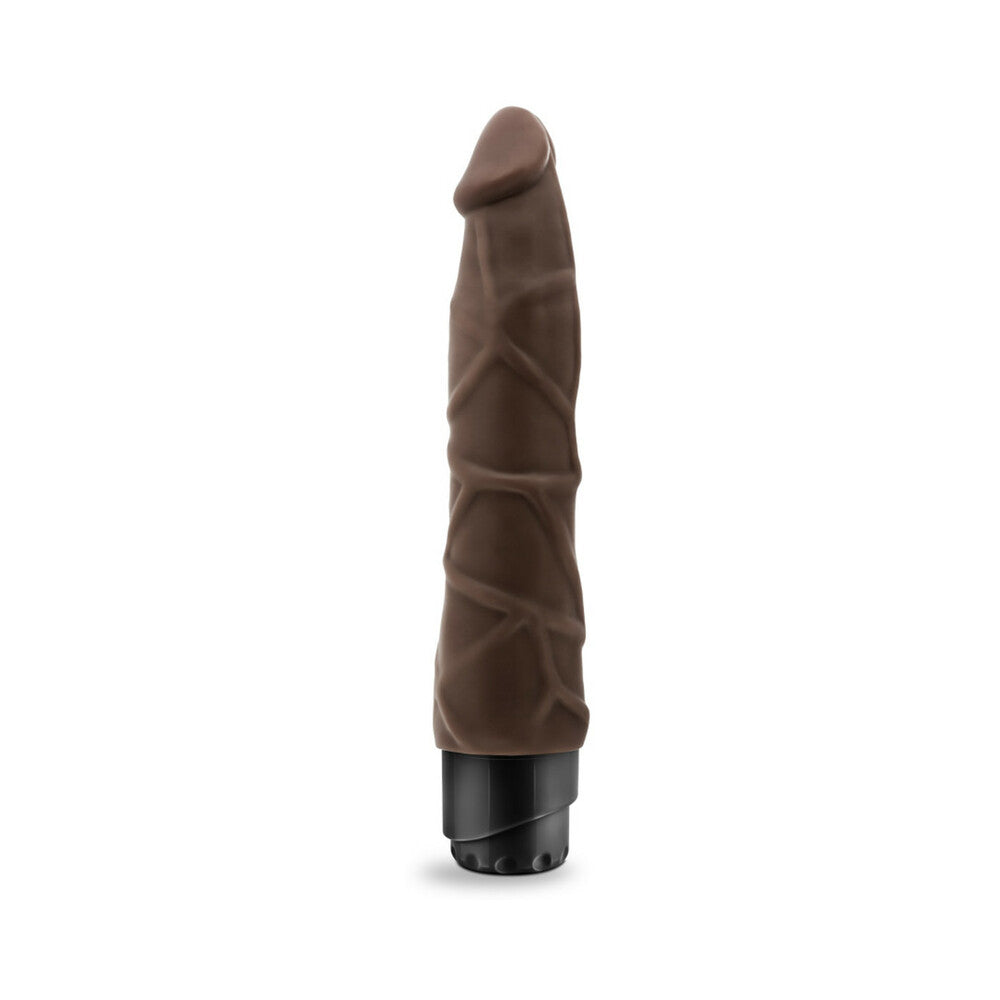 Dr. Skin Vibe 1 Realistic 9 inches Vibrating Dildo Brown