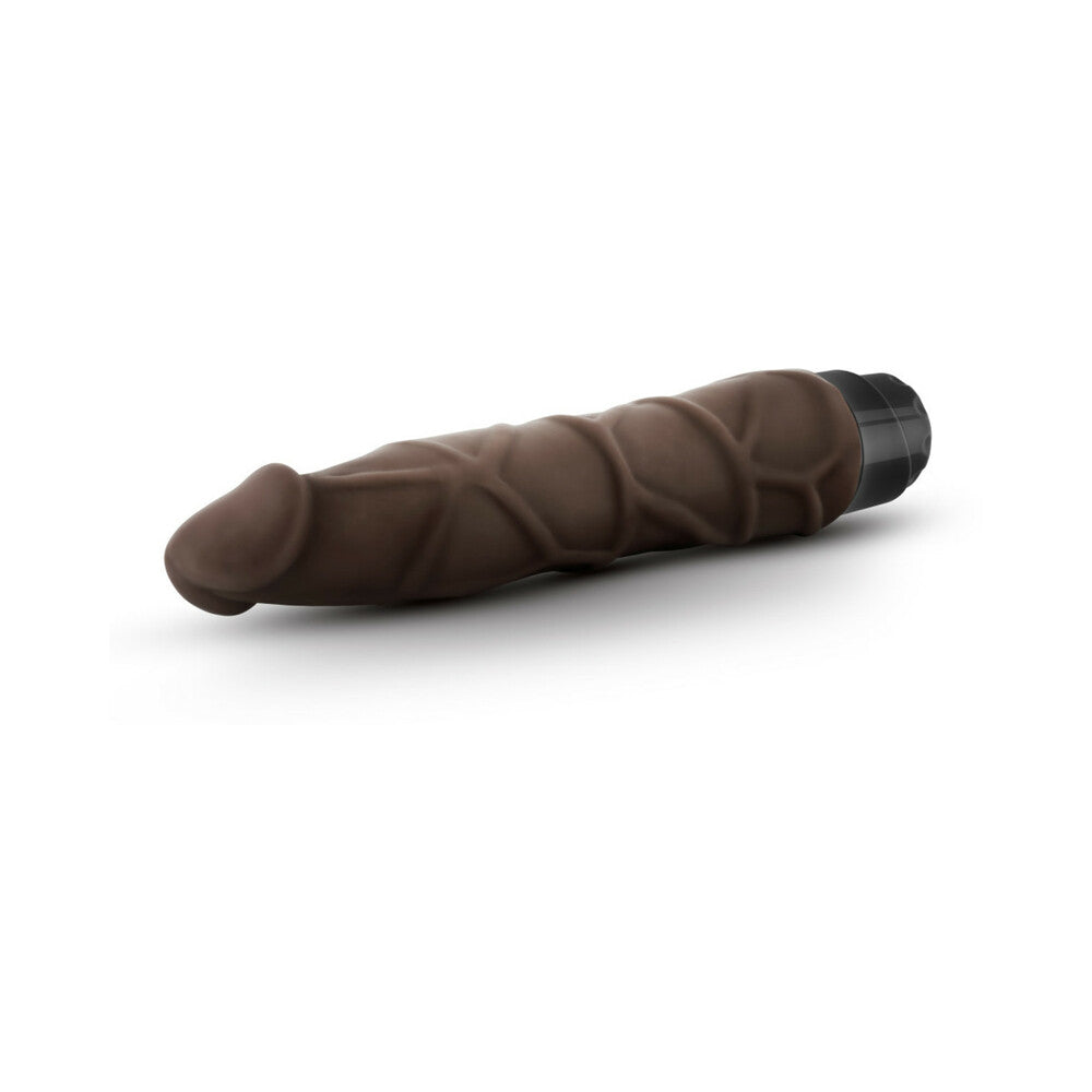 Dr. Skin Vibe 1 Realistic 9 inches Vibrating Dildo Brown