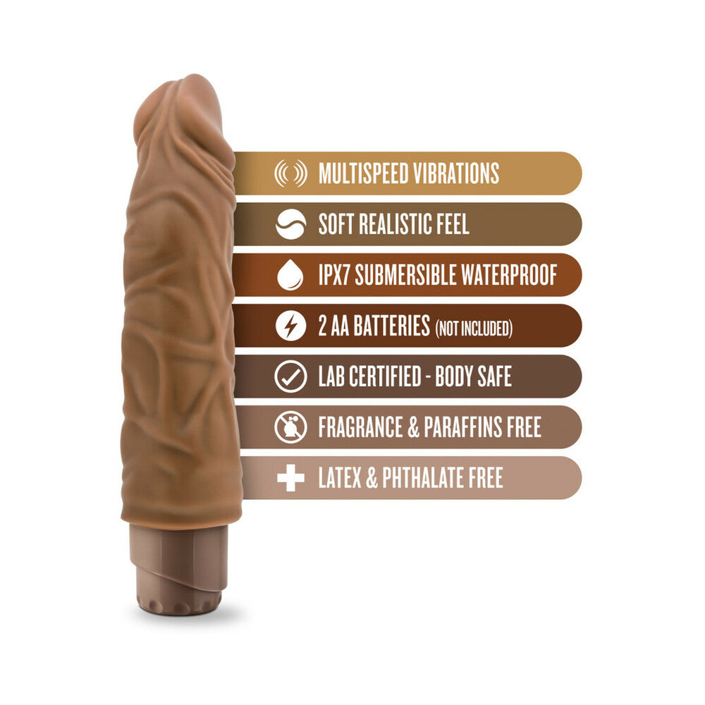 Dr. Skin Vibe 10 Realistic 8.5 inches Vibrating Dildo Tan