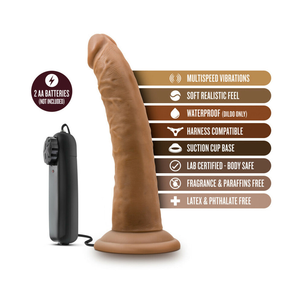 Dr. Skin Dr. Dave Realistic 7 inches Vibrating Dildo Tan