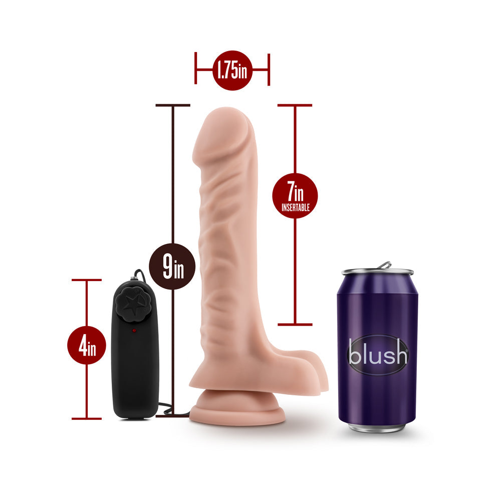 Dr. Skin Dr. James Realistic 9 inches Vibrating Dildo with Balls Beige