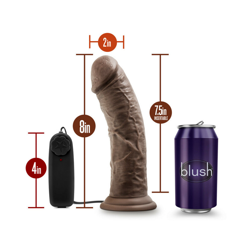 Dr. Skin Dr. Joe Realistic 8 inches Vibrating Dildo Brown