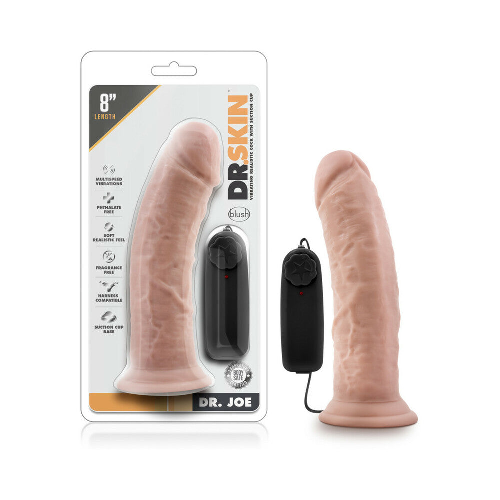 Dr. Skin Dr. Joe Realistic 8 inches Vibrating Dildo Beige