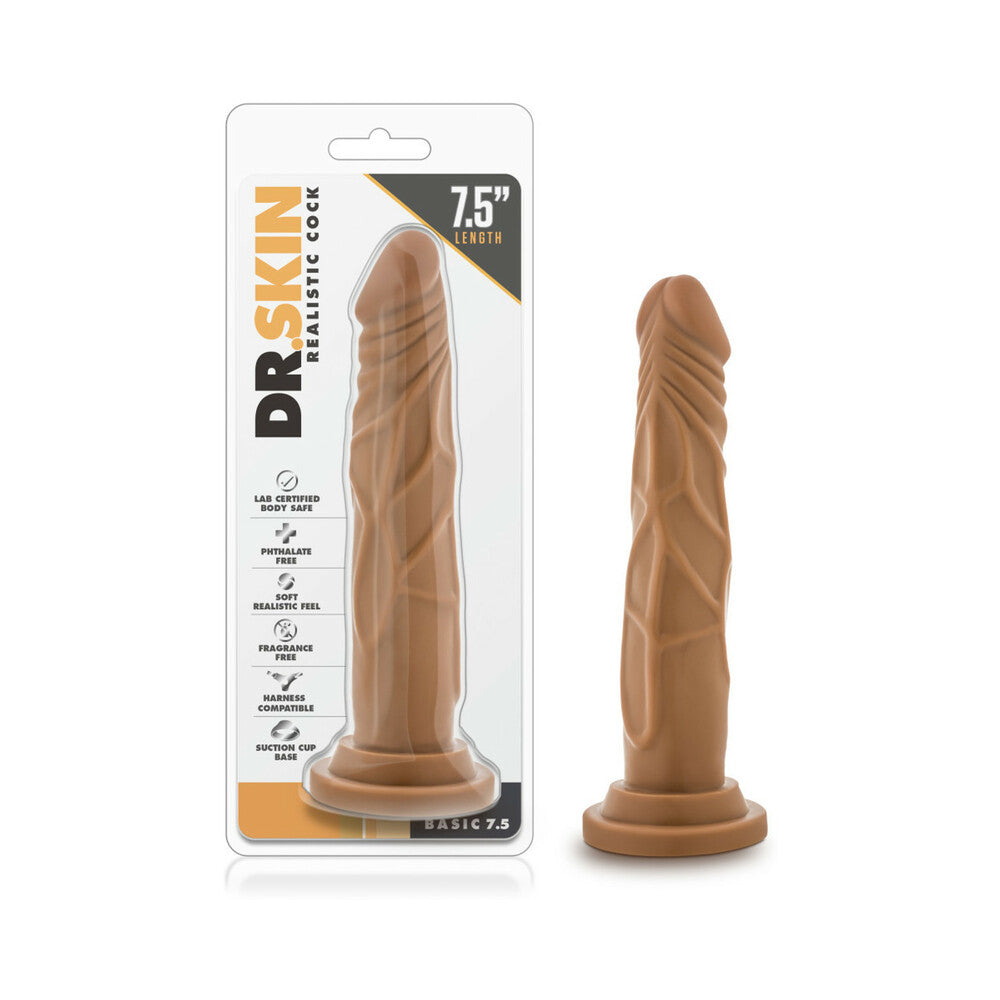 Dr. Skin Basic 7.5 Realistic 7.5 inches Dildo Tan