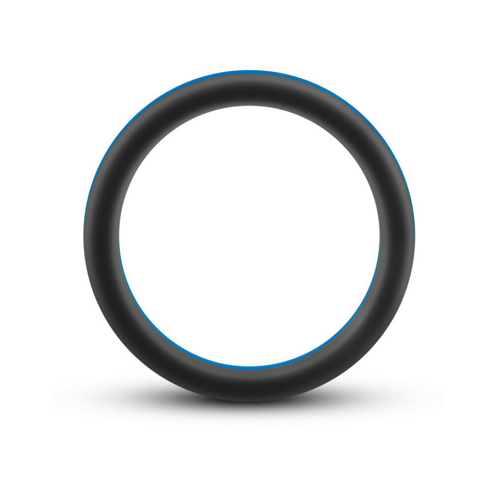 Blush Performance Silicone Go Pro Cock Ring Black/Indigo/Black