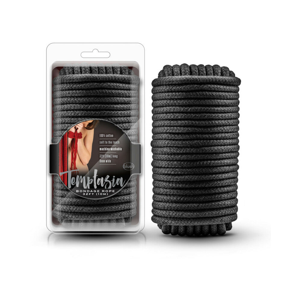 Blush Temptasia Bondage Rope 32 ' / 10 m Black