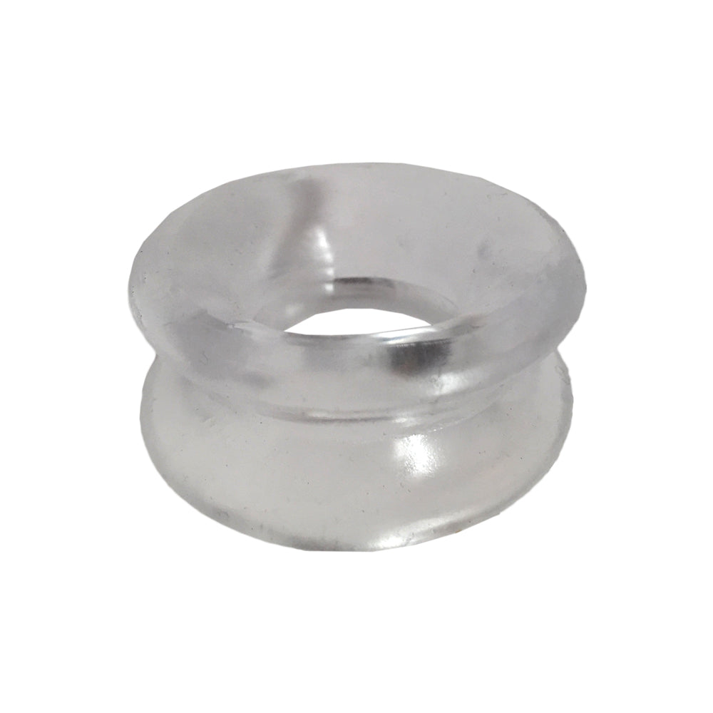 Rock Solid Convex Clear Elastomer Cock Ring designed for comfort and steady pressure during use.