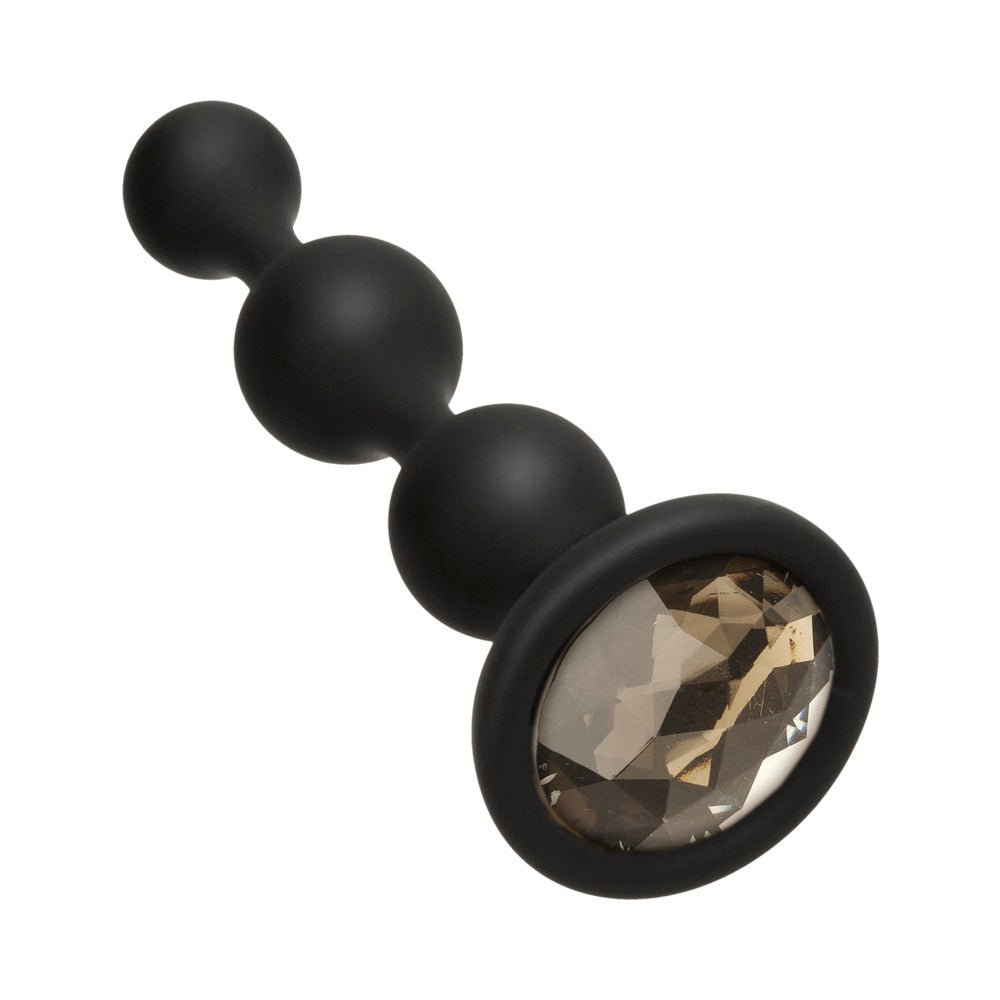 Booty Bling Jeweled Wearable Silicone Beads Silver