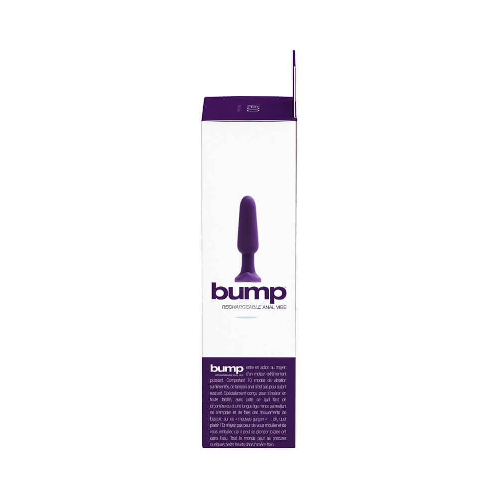 VeDO Bump Rechargeable Anal Vibe - Deep Purple