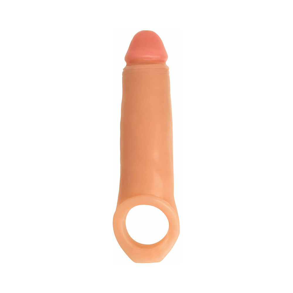 Curve Toys Jock 2 inches Enhancer with Ball Strap Extension Sheath Beige