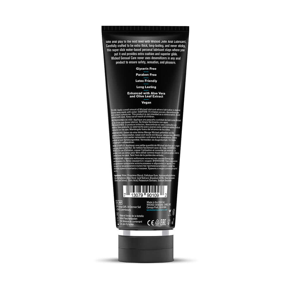 Wicked Jelle Water-Based Anal Lubricant 8 oz