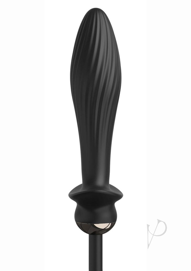 Anal Fantasy Elite Auto-Throb Inflatable Vibrating Plug with sleek design and textured silicone finish.