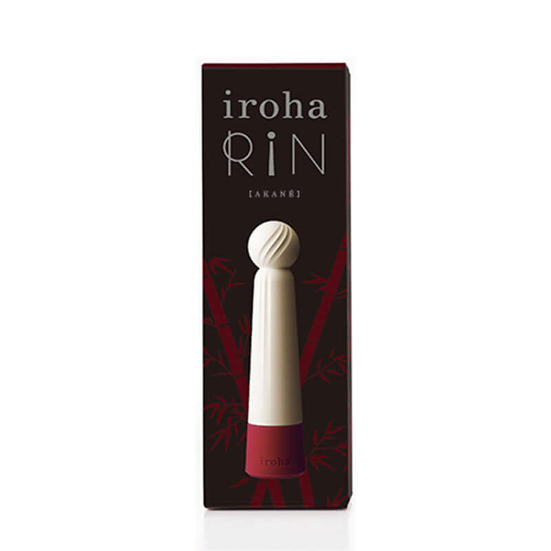 Tenga iroha RIN Akane beautifully designed insertable massager packaging showcasing elegance and comfort.