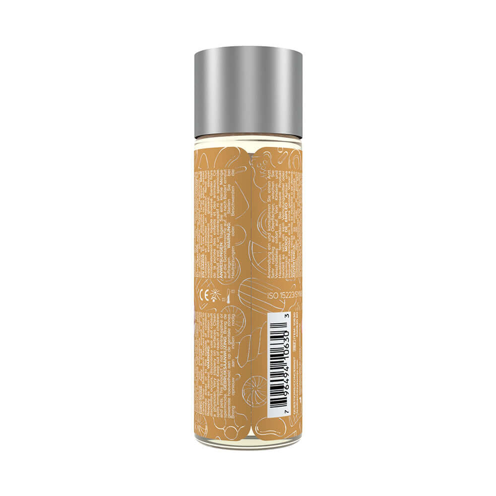 JO Candy Shop Butterscotch Water-Based Lubricant 2 Oz bottle with a sleek design and golden label.