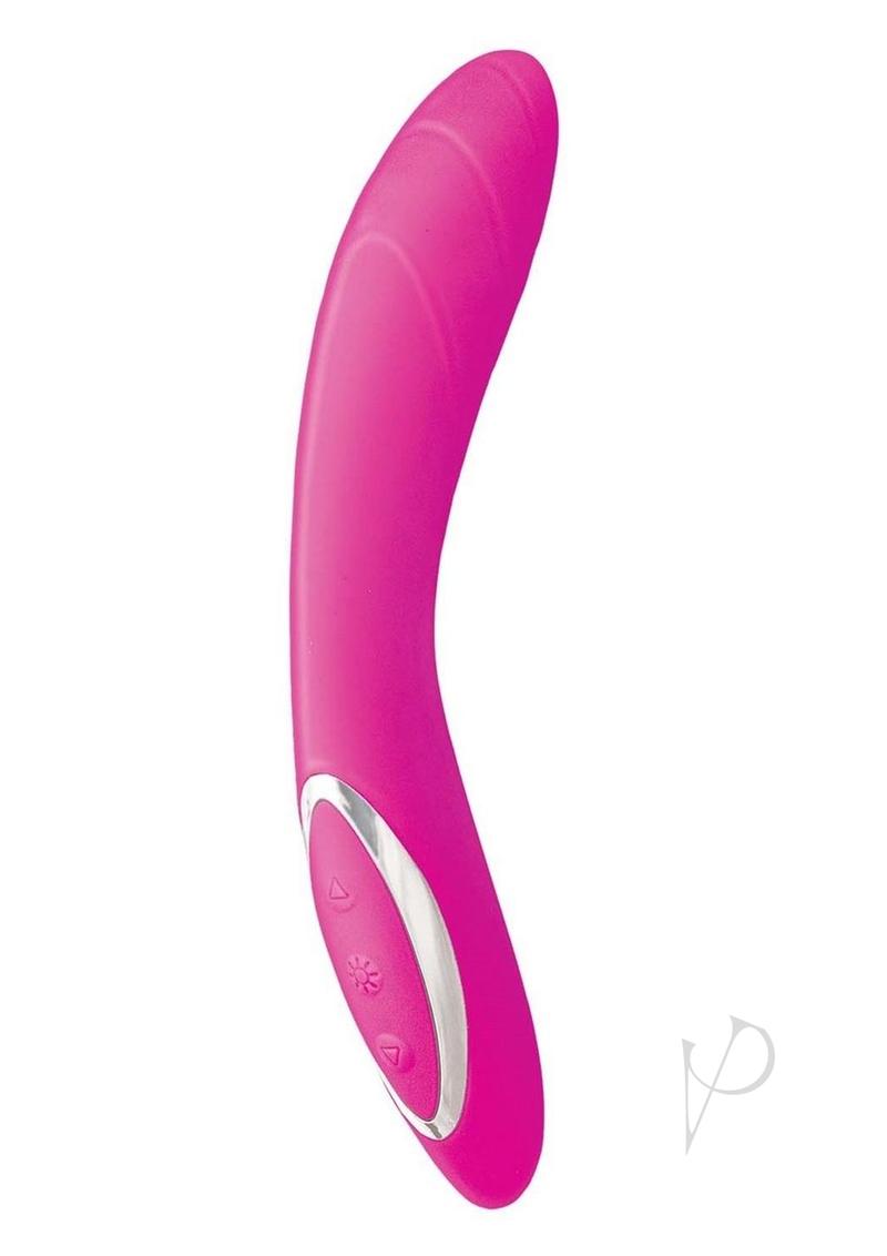 Princess Dynamic Heat Rechargeable Silicone Vibrator Pink, a versatile dual-ended vibrator with 36 vibration functions.