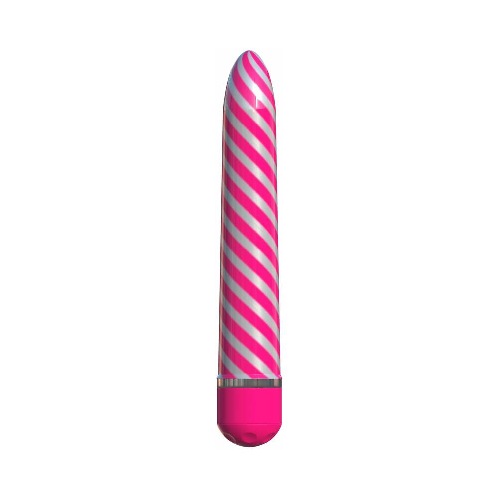 Classix Sweet Swirl 8 inches Slimline Vibrator Pink