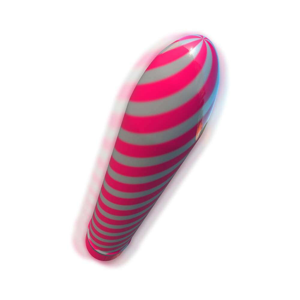 Classix Sweet Swirl 8 inches Slimline Vibrator Pink
