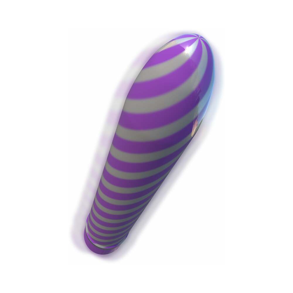Classix Sweet Swirl 8 inches Slimline Vibrator Purple