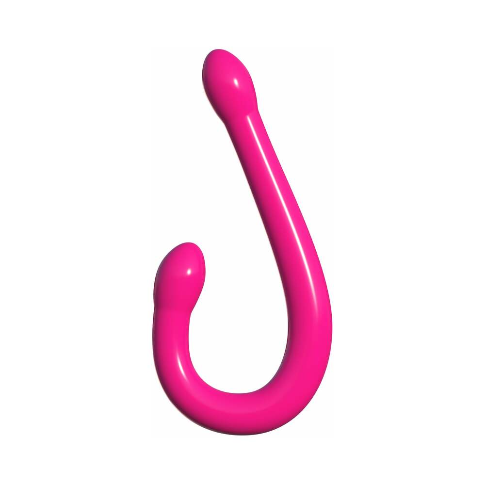Classix Double Whammy 17.25 inches Flexible Dual-Ended Dildo Pink