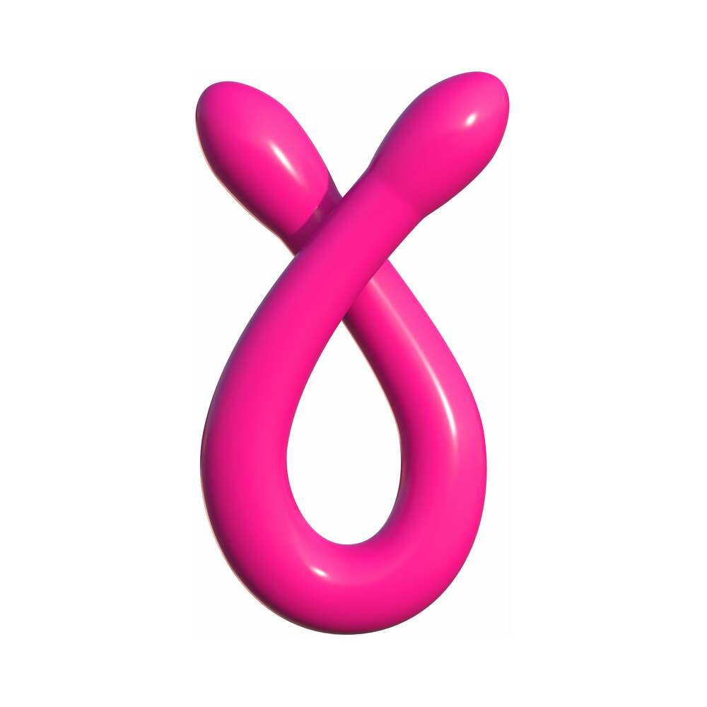 Classix Double Whammy 17.25 inches Flexible Dual-Ended Dildo Pink