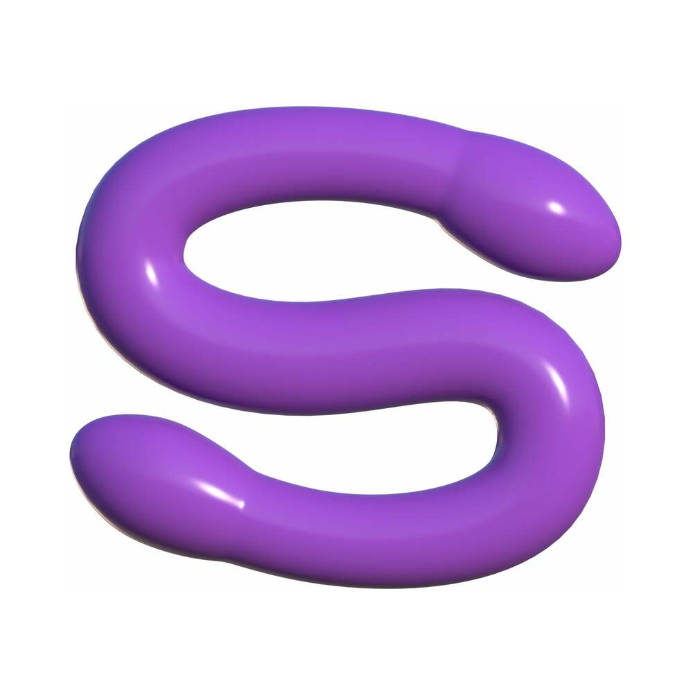 Classix Double Whammy 17.25 inches Flexible Dual-Ended Dildo Purple
