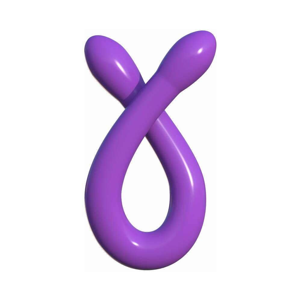 Classix Double Whammy 17.25 inches Flexible Dual-Ended Dildo Purple