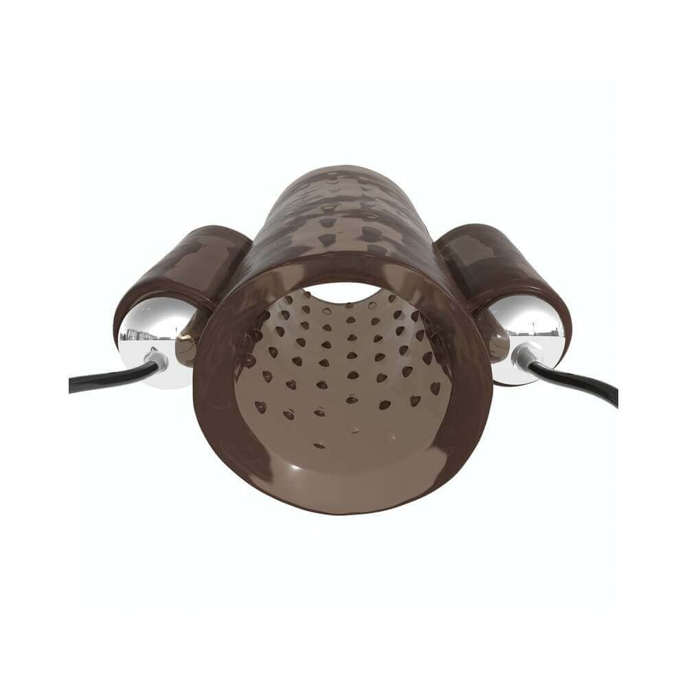 Classix Dual Vibrating Penis Sleeve Smoke