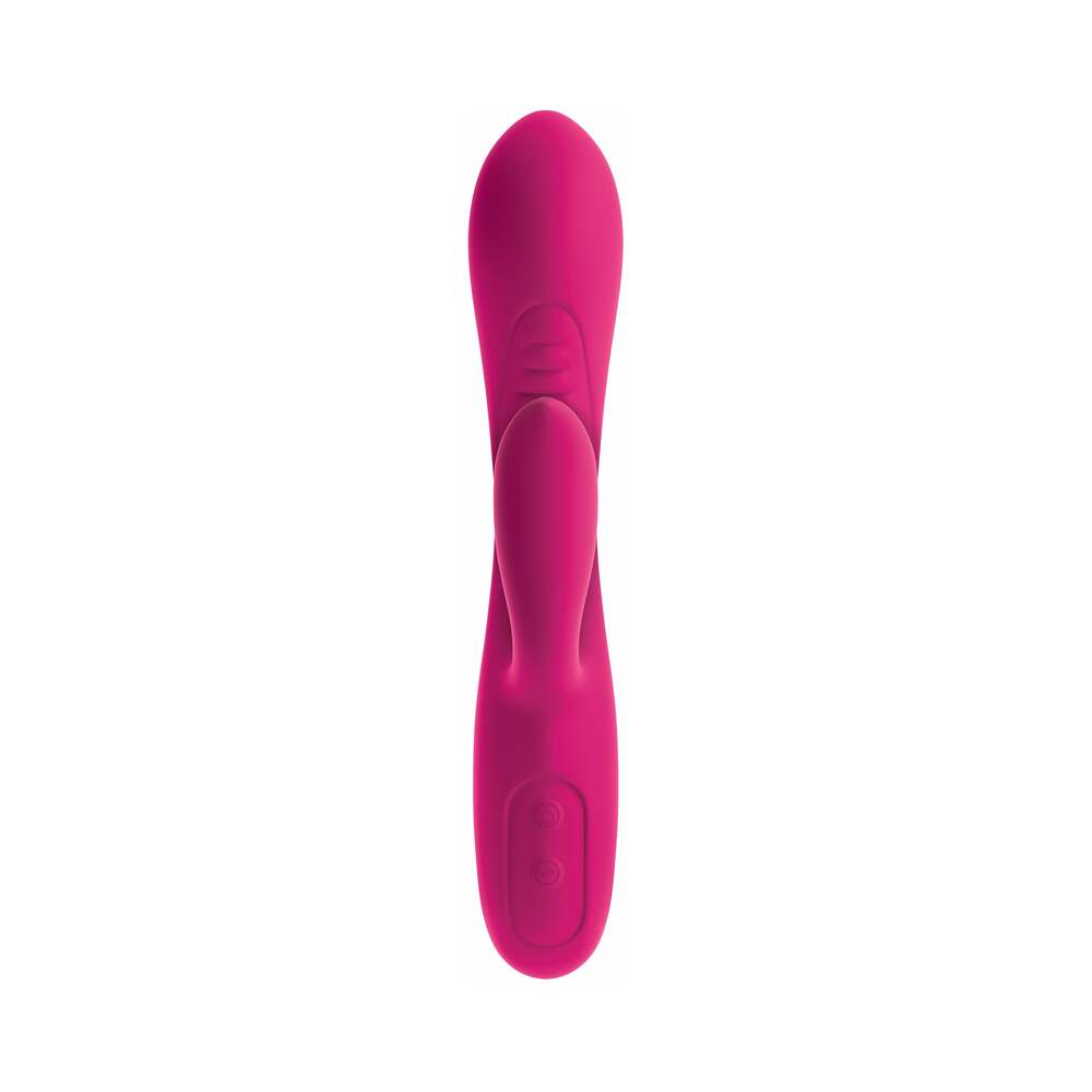 Pipedream Ultimate Rabbits No. 2 Rechargeable Silicone Dual Stimulation Vibrator Fuchsia