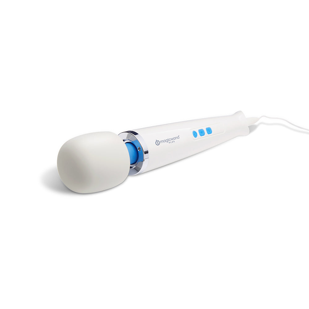 Magic Wand Plus HV 265 Massager showing variable-speed design and ergonomic handle for powerful vibrations.