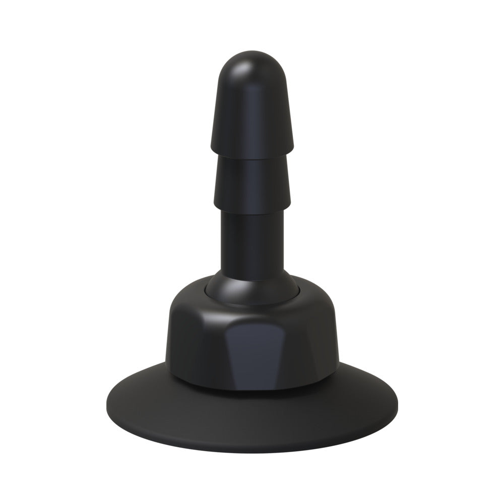 Vac-U-Lock - Deluxe 360° Swivel Suction Cup Plug- Black