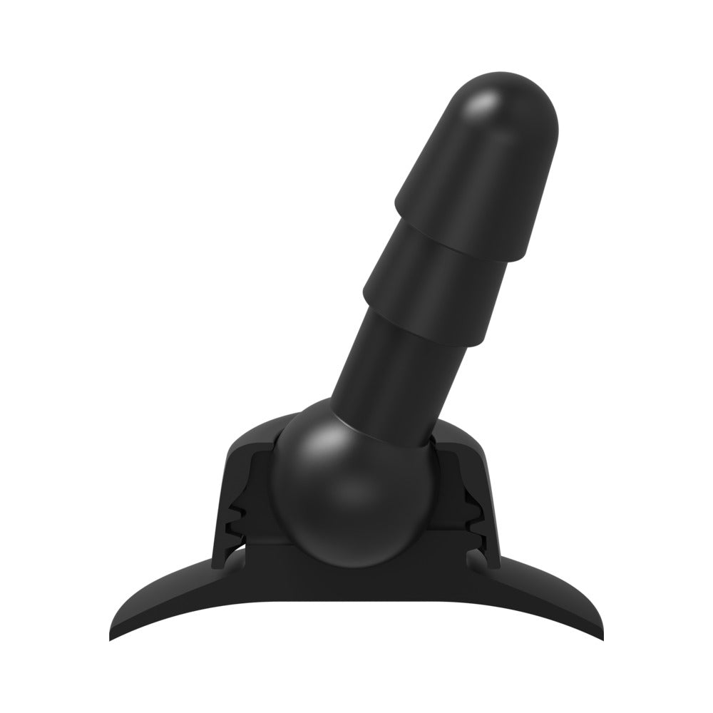 Vac-U-Lock - Deluxe 360° Swivel Suction Cup Plug- Black