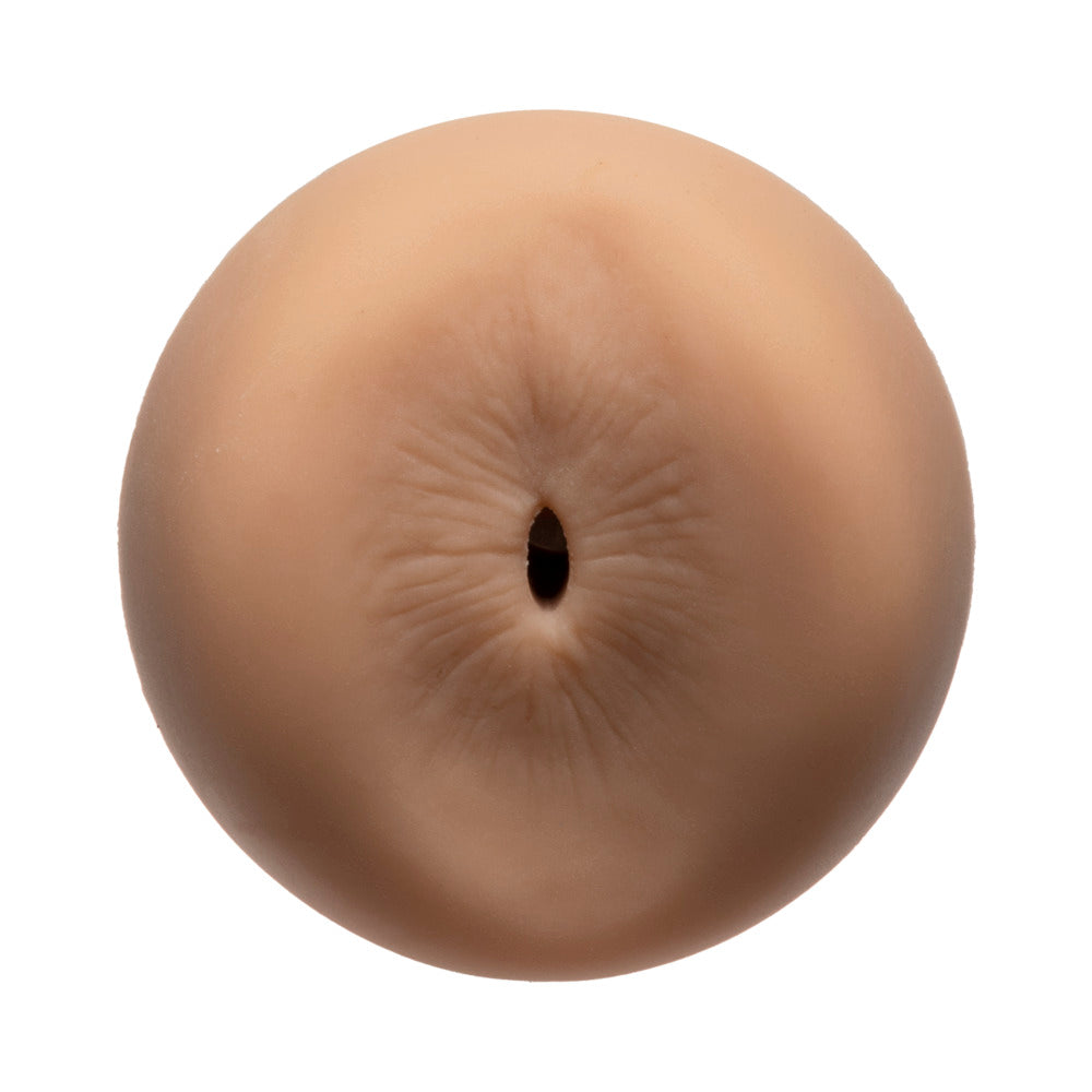 Man Squeeze Ryan Bones ULTRASKYN Ass Stroker Vanilla with a realistic texture and design.