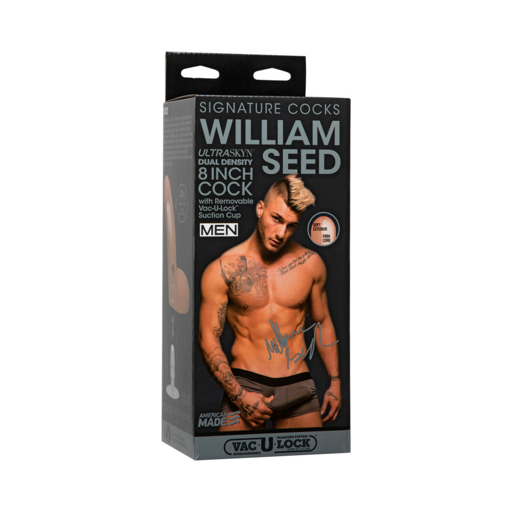 Signature Cocks - William Seed - 8 inches ULTRASKYN Cock w/Removable Vac-U-Lock Suction Cup Vanilla