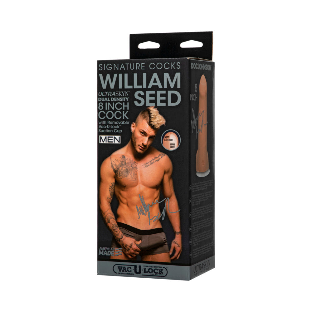 Signature Cocks - William Seed - 8 inches ULTRASKYN Cock w/Removable Vac-U-Lock Suction Cup Vanilla