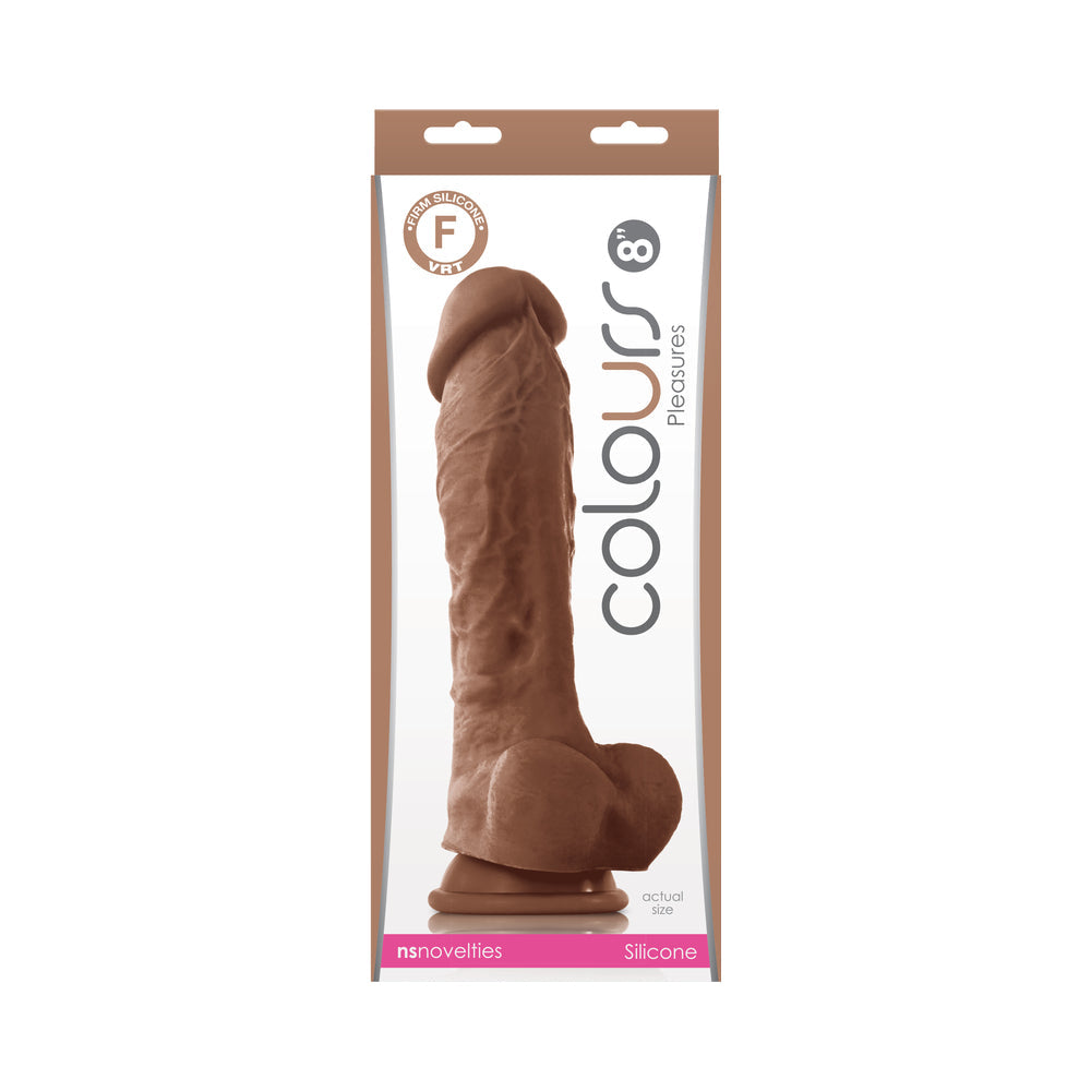 Colours Pleasures 8 inches Dildo Brown