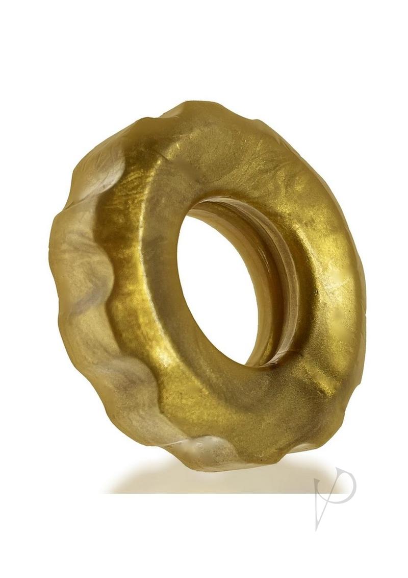 Hunkyjunk HUJ Cockrings (3 Pack) Bronze Metal - close-up of a single bronze metal ring