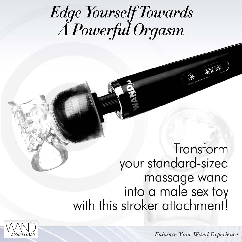 Wand Essentials Vibra-Stroke Wrapped Wand Attachment