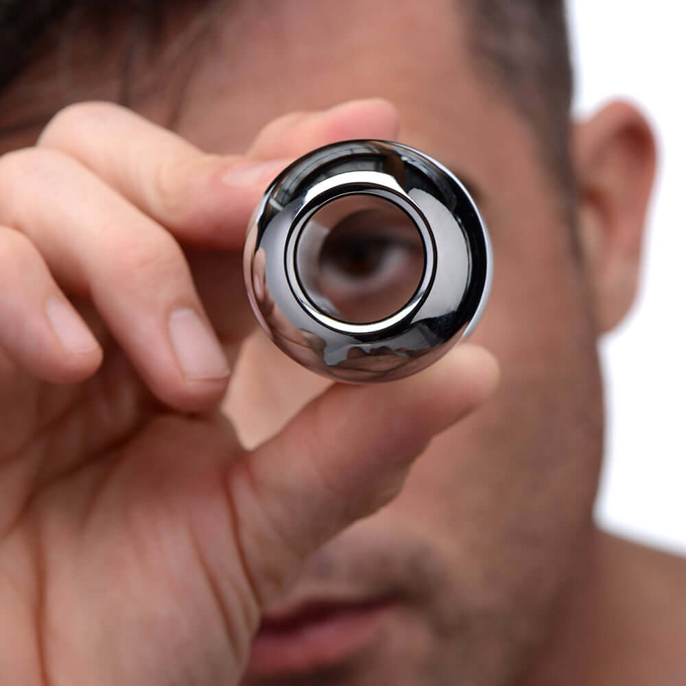 Master Series Small Abyss Steel Hollow Anal Plug