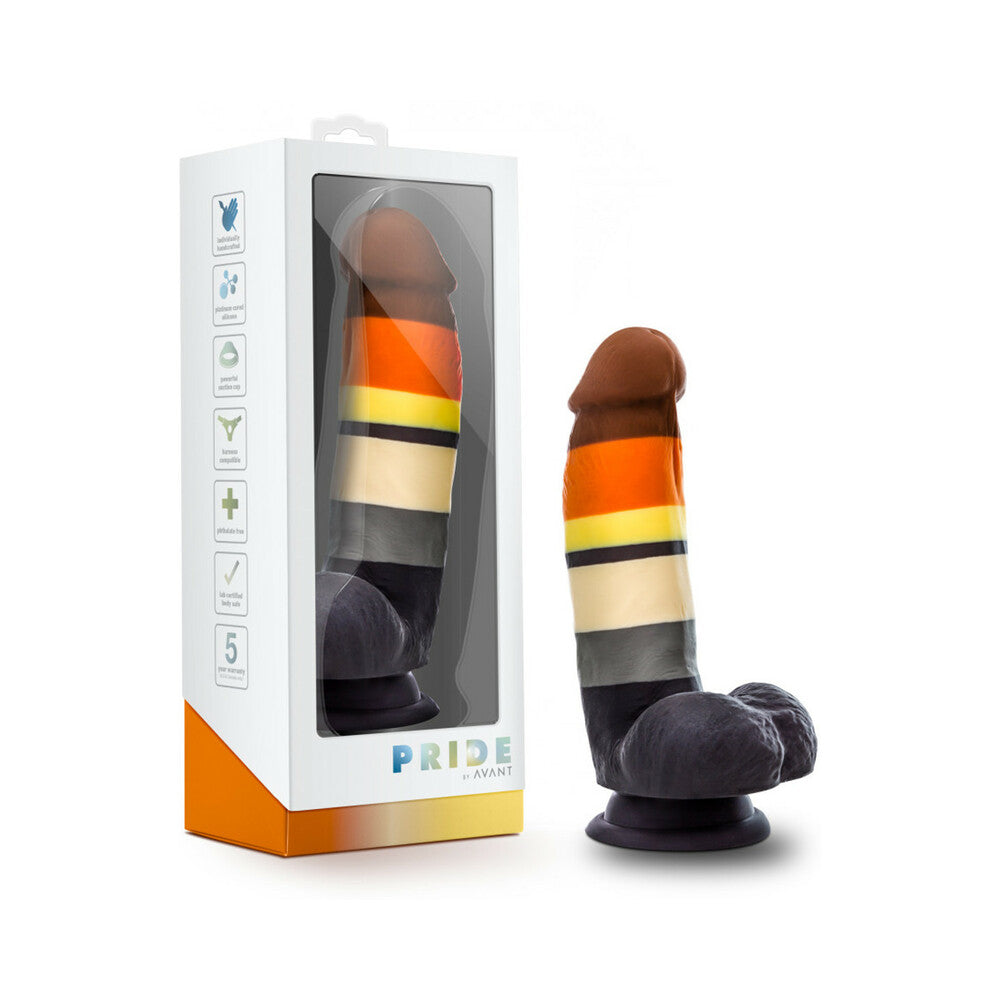 Avant Pride P9 Bear 7 inches Silicone Dildo with Balls
